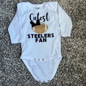 Custom baby Steelers onesie